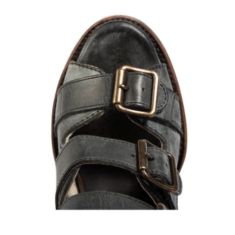 FREEBIRD Stylish Black Leather Women's Sandals - Picture 6 of 7